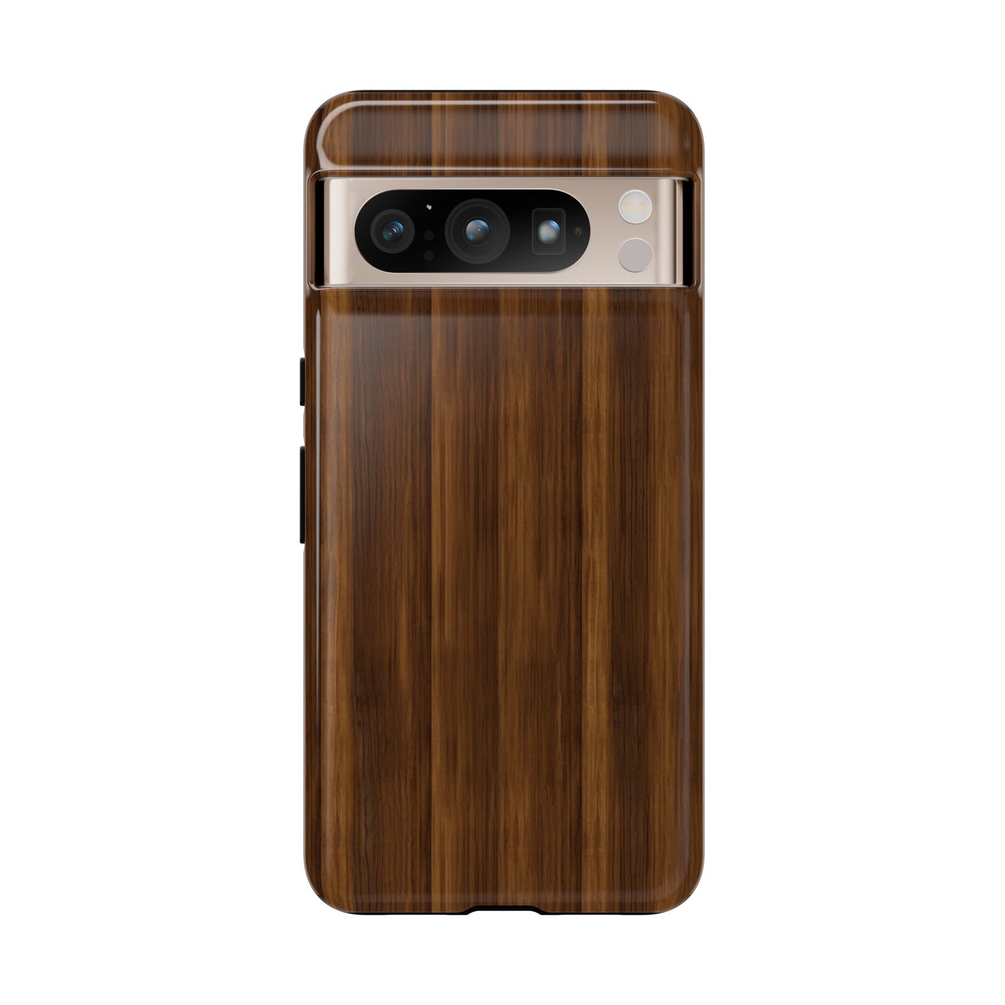 Luxurious Faux Dark Walnut Essence Phone Case - Rich and Refined Natural Wood Design - Tough Cases