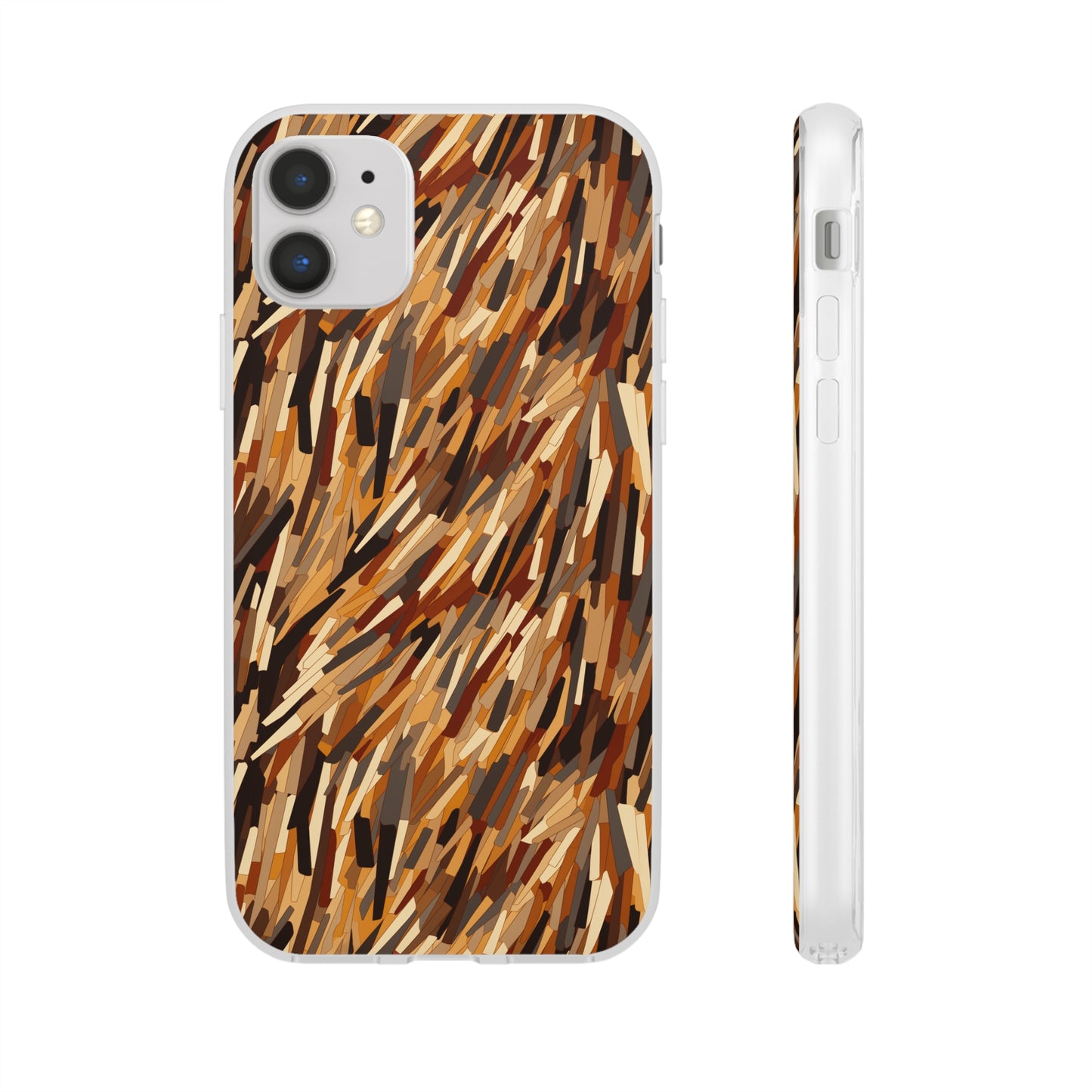 Fragmented Forest: Autumn's Abstract Palette Flexible Phone Case