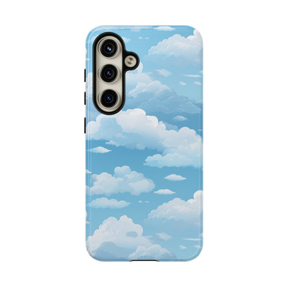 Azure Horizon Phone Case - Majestic Sky & Cloud Pattern - Tough Phone Case