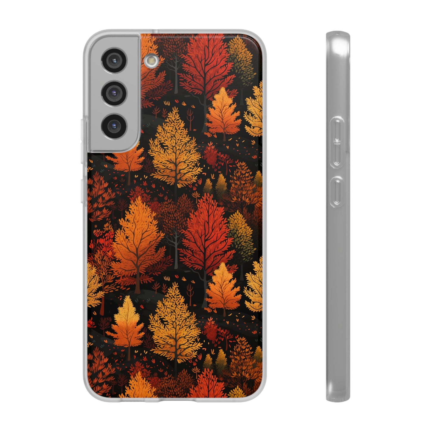 Bronzed Forest: A Chromatic Landscape - Flexible Phone Case