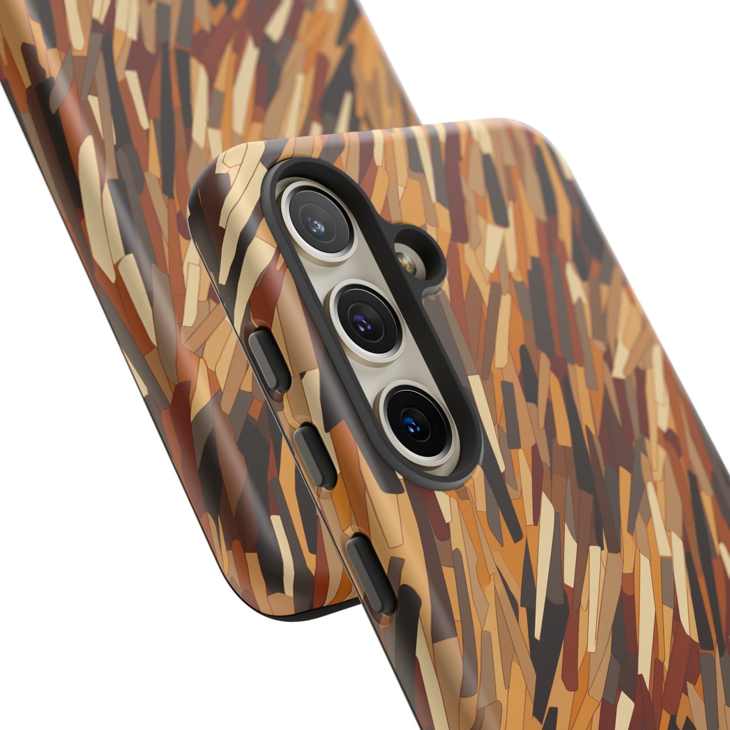 Fragmented Forest: Autumn's Abstract Palette Tough Phone Case