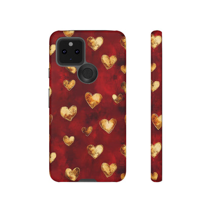 Midas Touch: Gilded Hearts - Phone Case