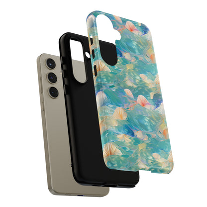 Watercolour Seashell Wonders - Protective Tough Phone Case