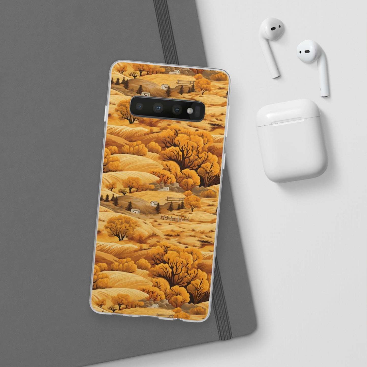 Rural Rhapsody: Early Autumn Farm Tales - Flexible Phone Case