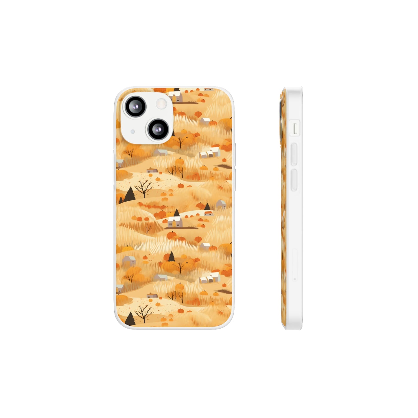 Harvest Homestead: Whimsical Autumn Villages - Flexible Phone Case