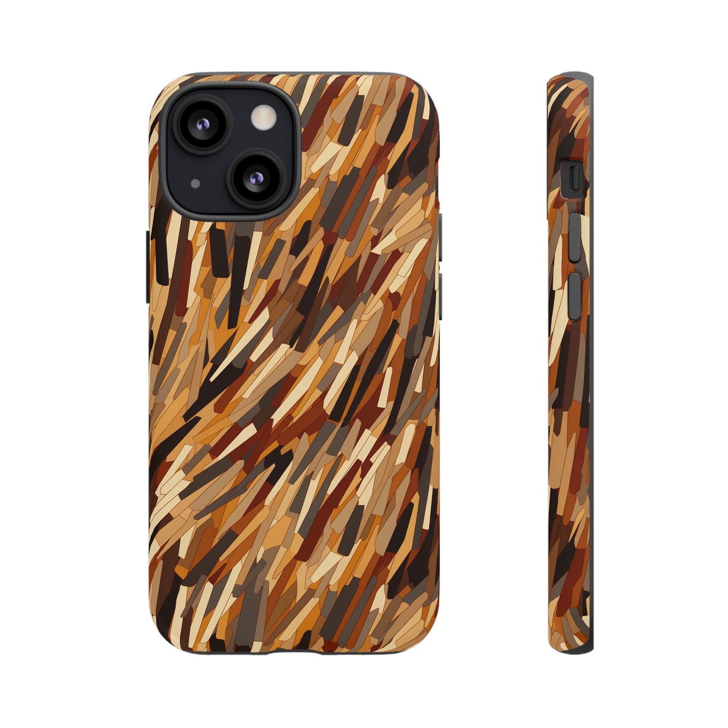 Fragmented Forest: Autumn's Abstract Palette Tough Phone Case