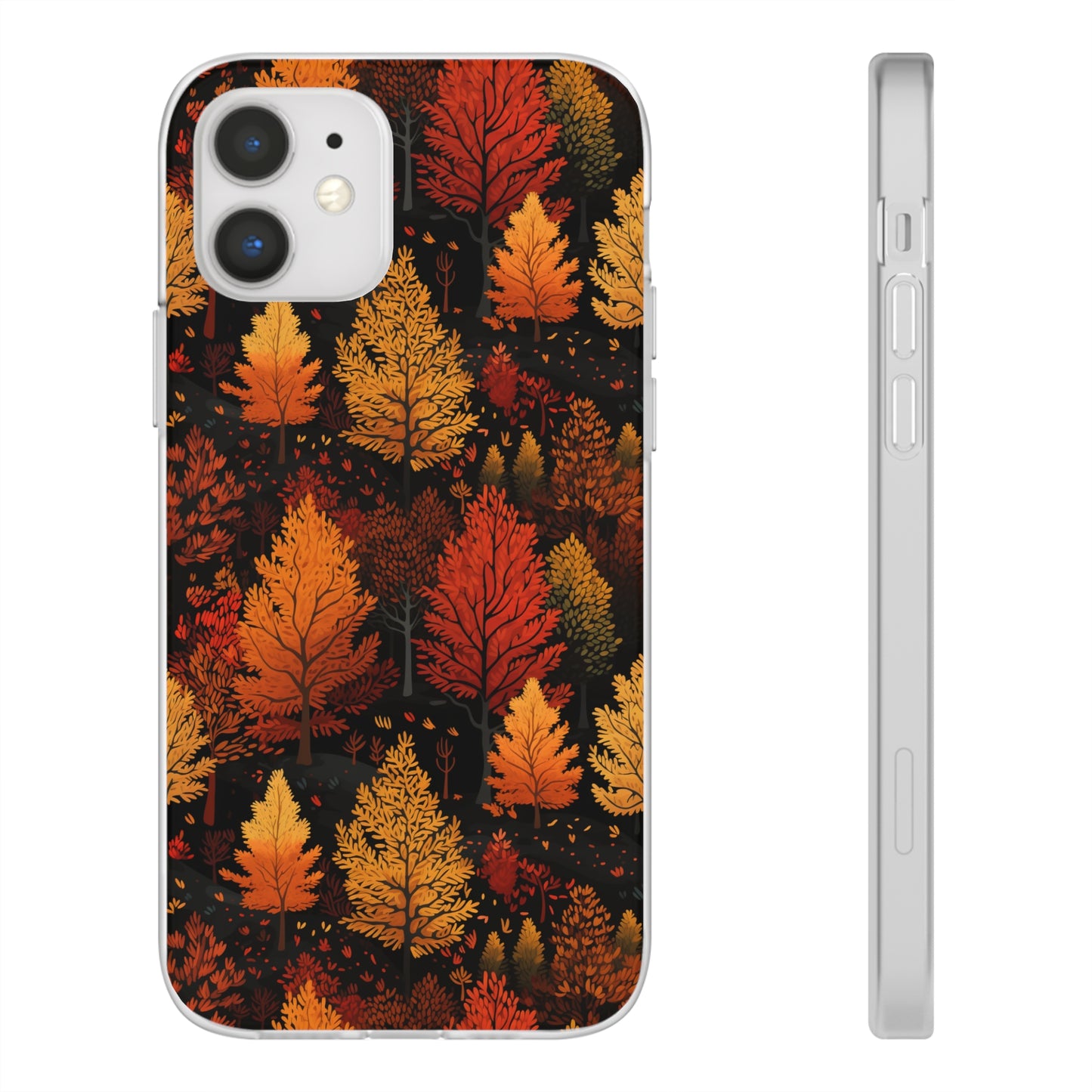 Bronzed Forest: A Chromatic Landscape - Flexible Phone Case