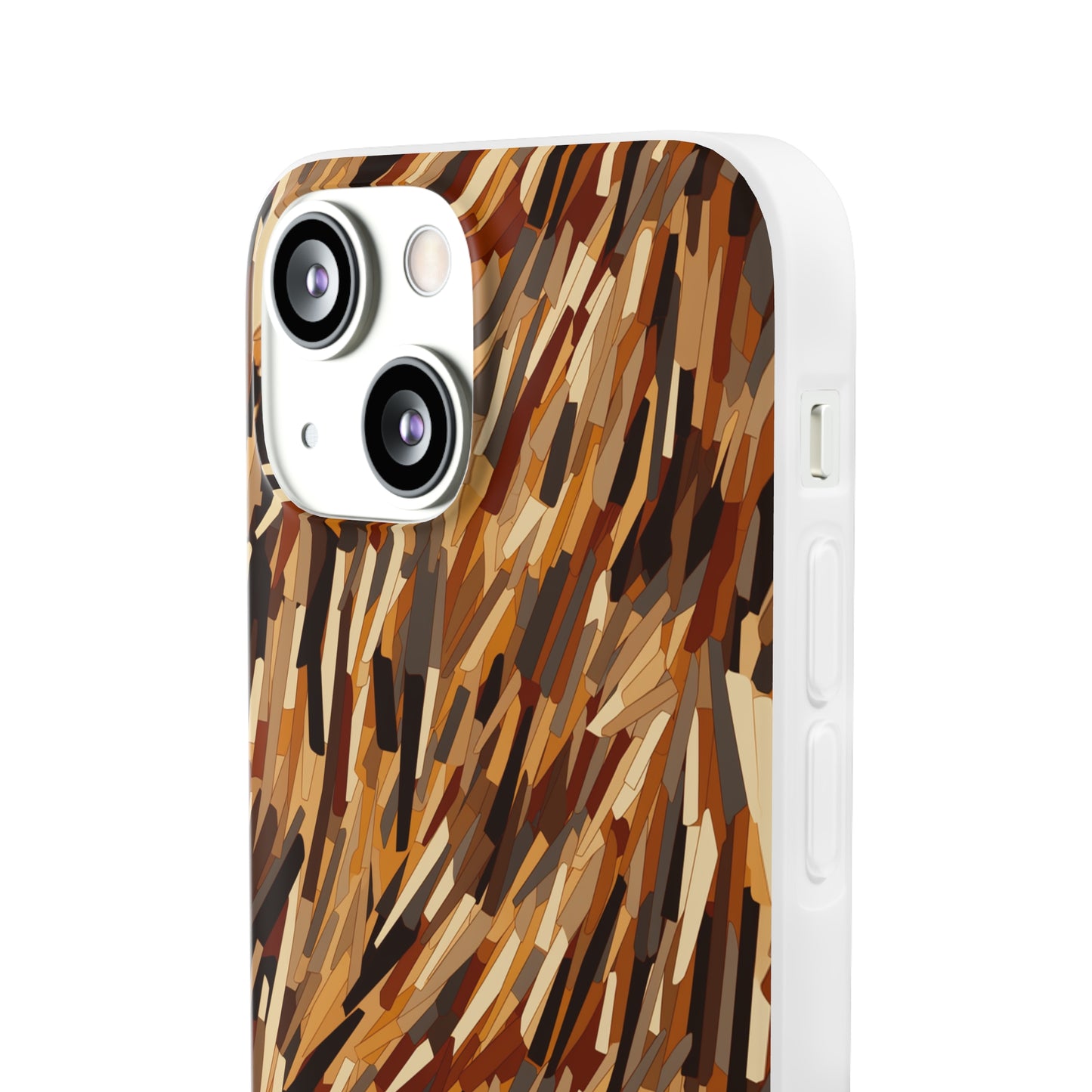 Fragmented Forest: Autumn's Abstract Palette Flexible Phone Case