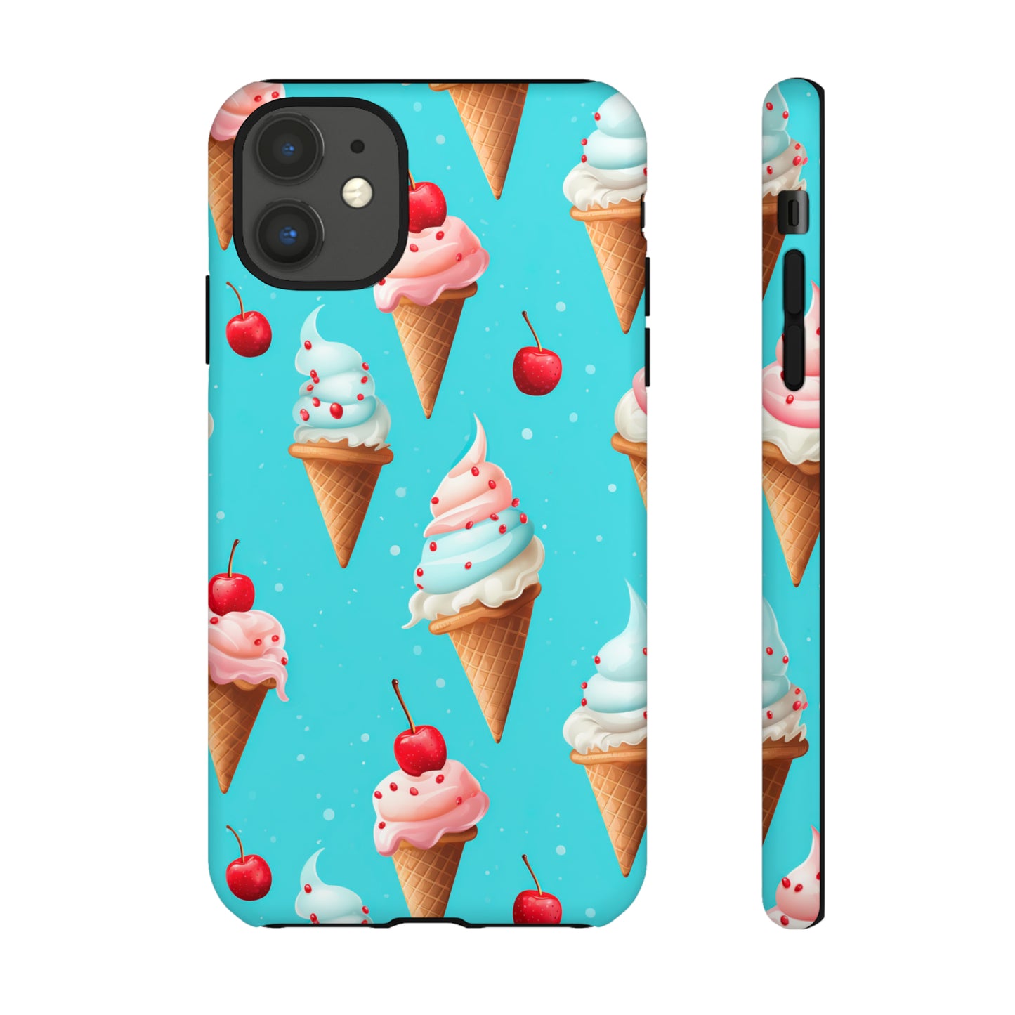 Sundae Funday - Ice Cream Cone Pattern Phone Case - iPhone & Samsung Compatible Phone Case Pattern Symphony   