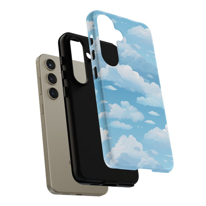 Azure Horizon Phone Case - Majestic Sky & Cloud Pattern - Tough Phone Case