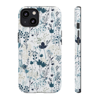 Serene Blue Wildflower - Phone Case