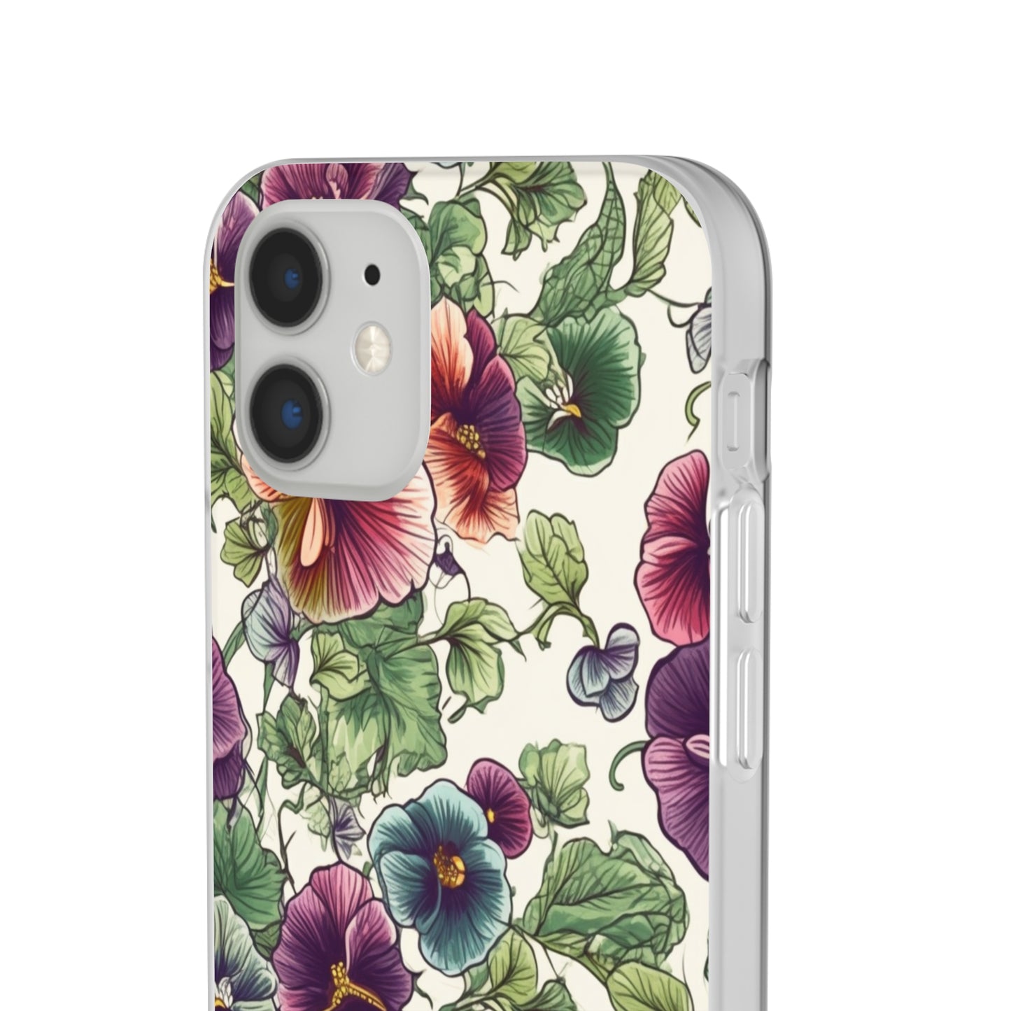 Watercolour Pansy Phone Case - Delicate Floral Elegance - Spring Collection - Flexi Cases Phone Case Pattern Symphony   