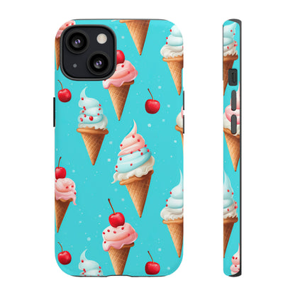 Sundae Funday - Ice Cream Cone Pattern Phone Case - iPhone & Samsung Compatible Phone Case Pattern Symphony   