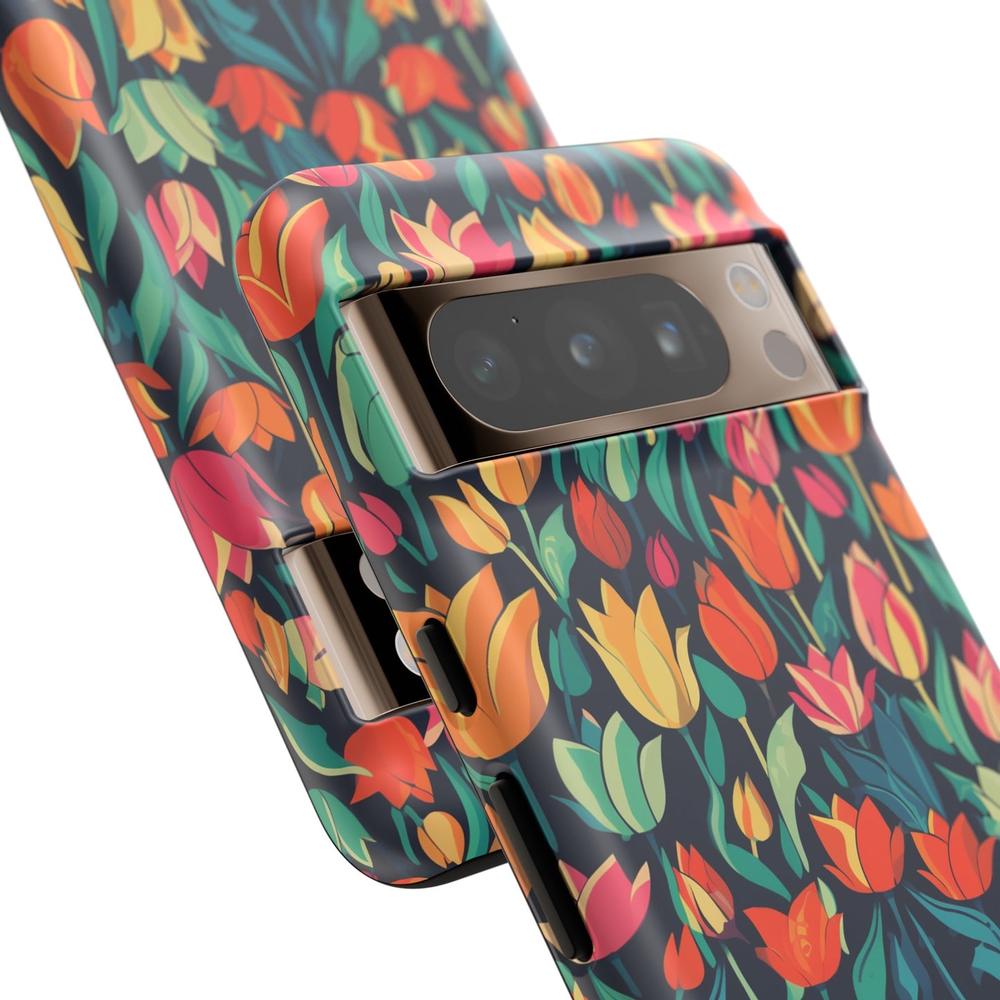 Tulip Medley Tough Phone Case - Vibrant Spring Floral Design