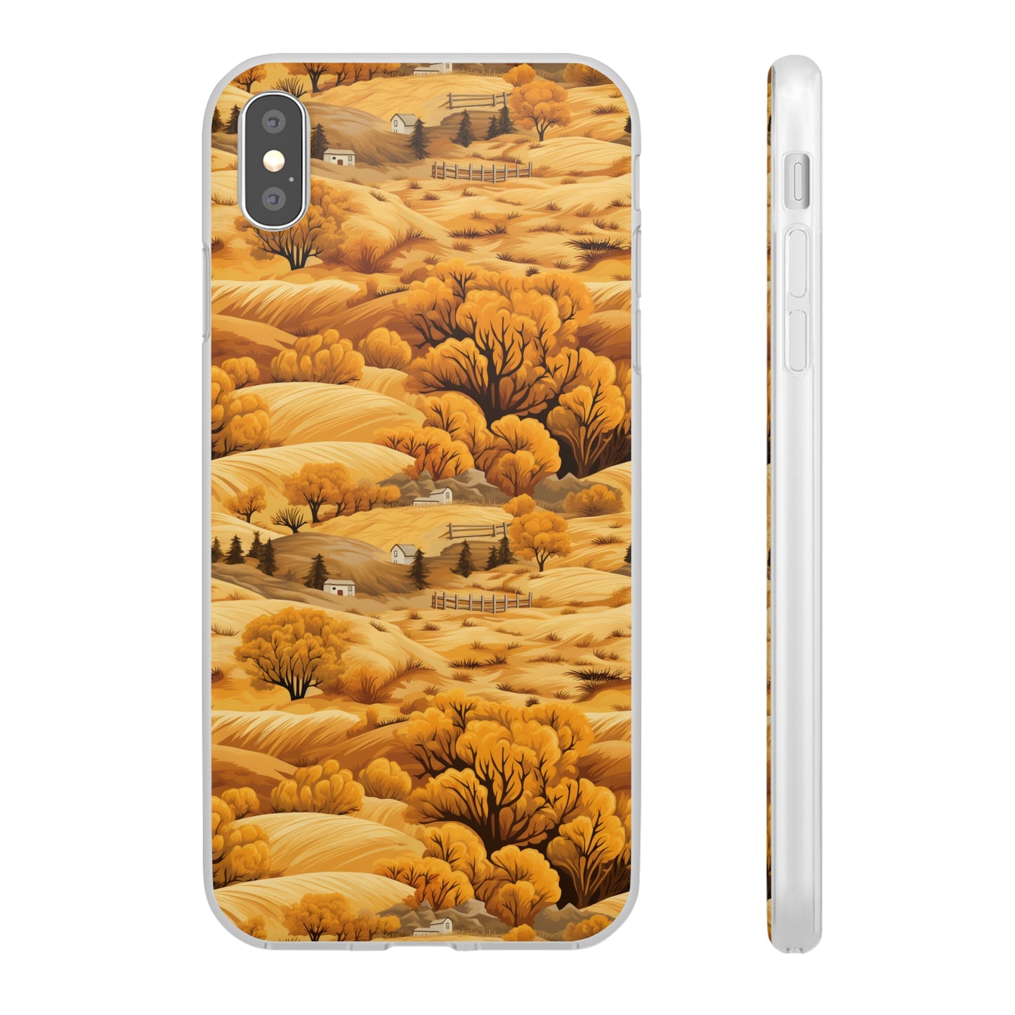 Rural Rhapsody: Early Autumn Farm Tales - Flexible Phone Case