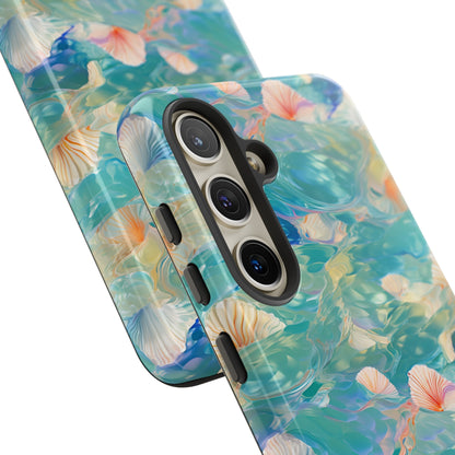 Watercolour Seashell Wonders - Protective Tough Phone Case