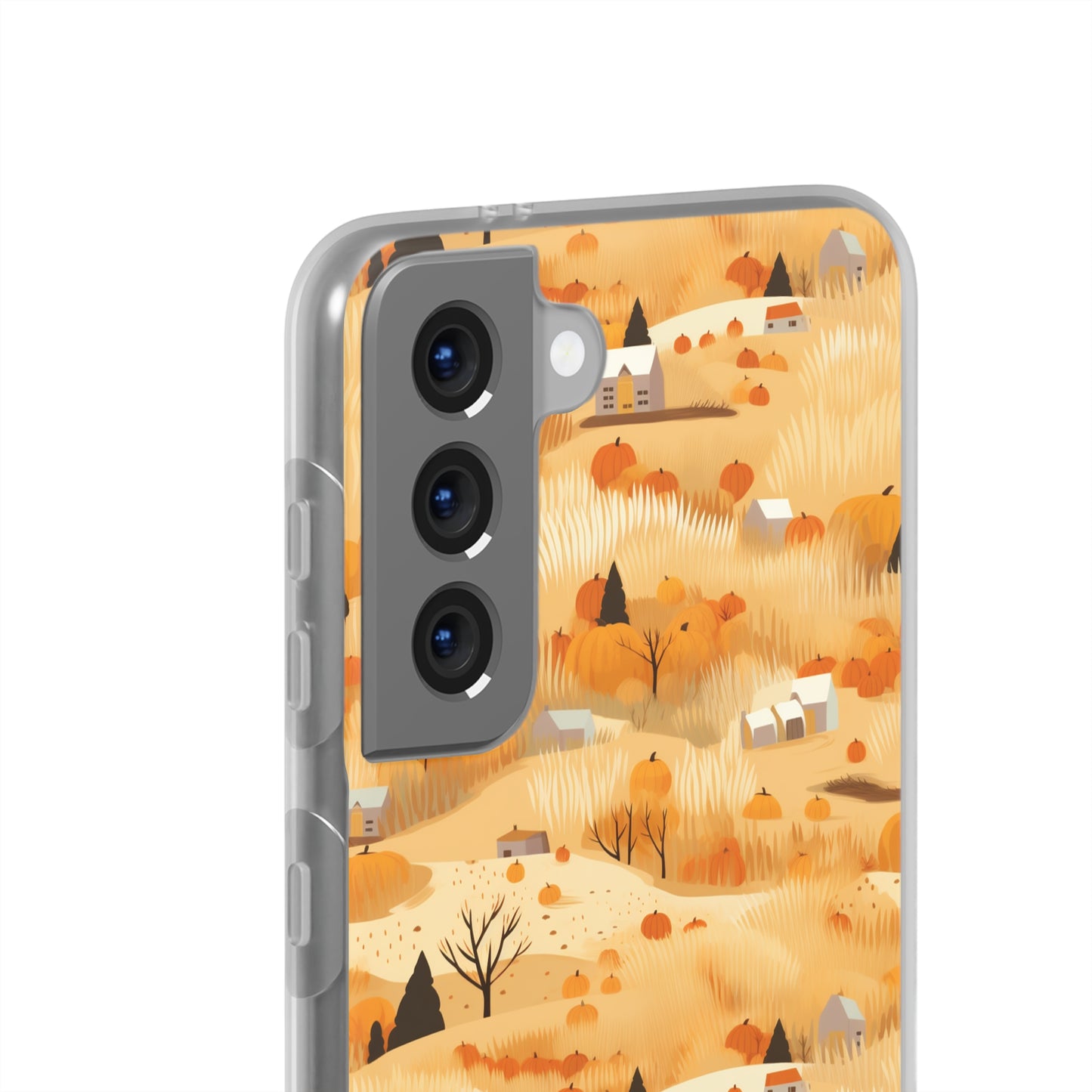 Harvest Homestead: Whimsical Autumn Villages - Flexible Phone Case