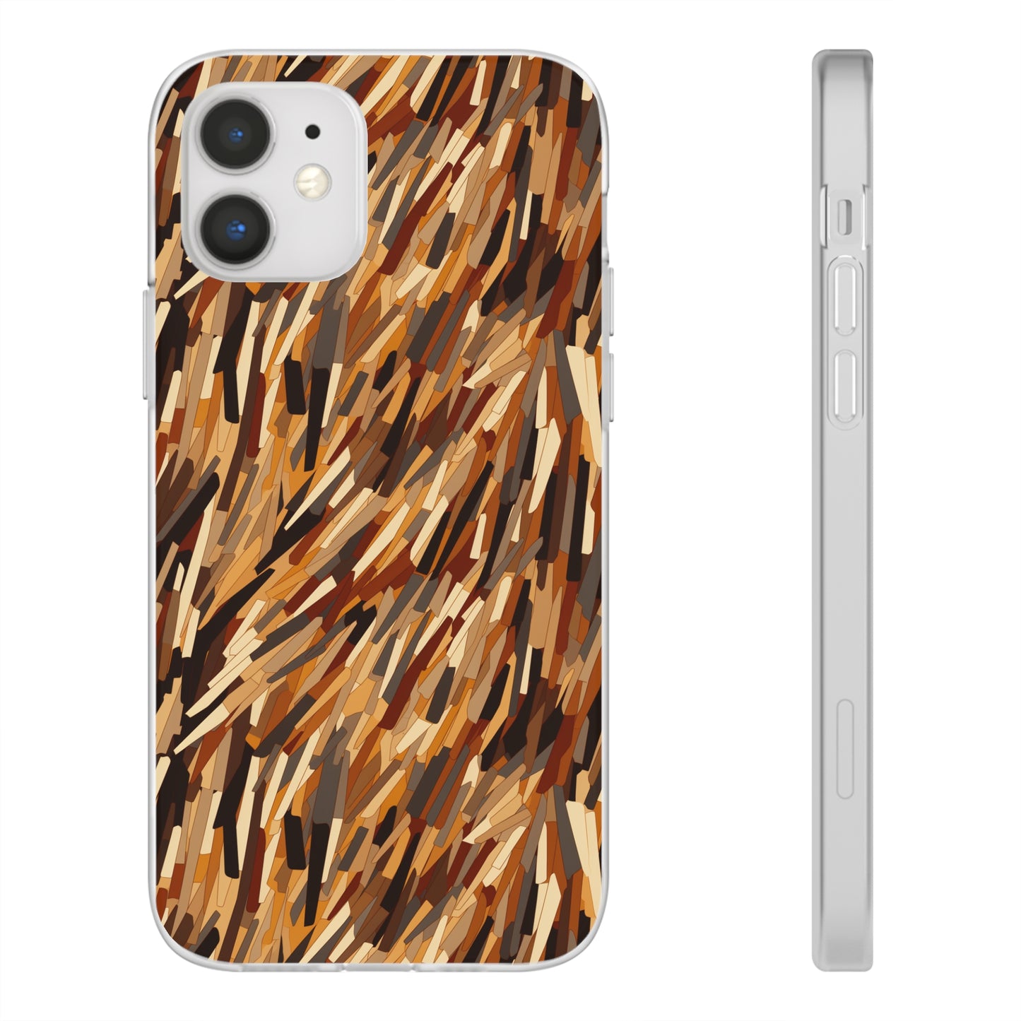 Fragmented Forest: Autumn's Abstract Palette Flexible Phone Case