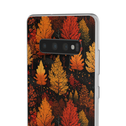 Bronzed Forest: A Chromatic Landscape - Flexible Phone Case