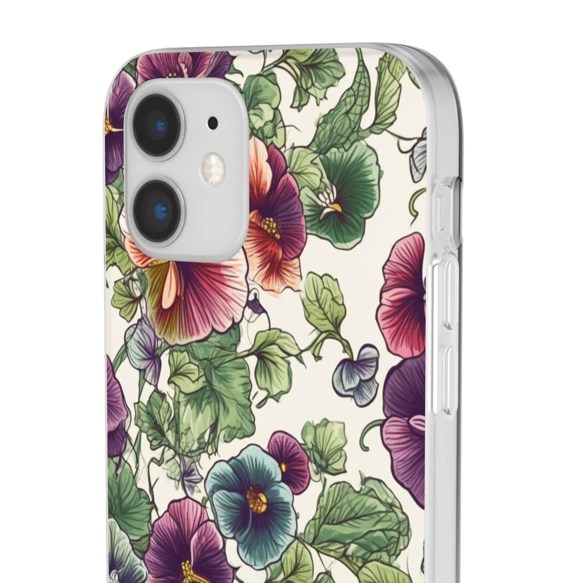 Watercolour Pansy Phone Case - Delicate Floral Elegance - Spring Collection - Flexi Cases Phone Case Pattern Symphony   