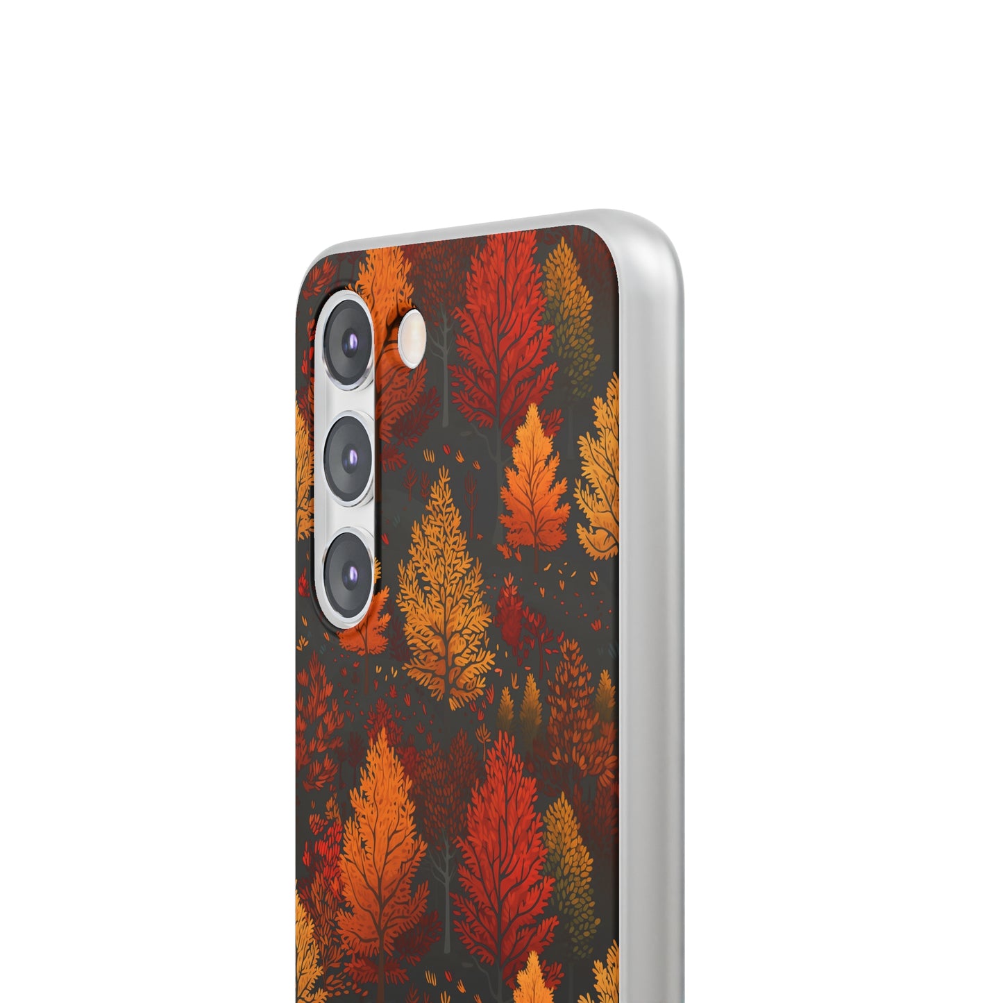 Bronzed Forest: A Chromatic Landscape - Flexible Phone Case