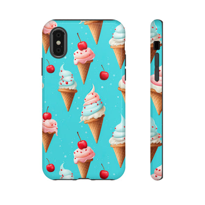 Sundae Funday - Ice Cream Cone Pattern Phone Case - iPhone & Samsung Compatible Phone Case Pattern Symphony   