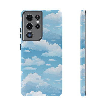 Azure Horizon Phone Case - Majestic Sky & Cloud Pattern - Tough Phone Case