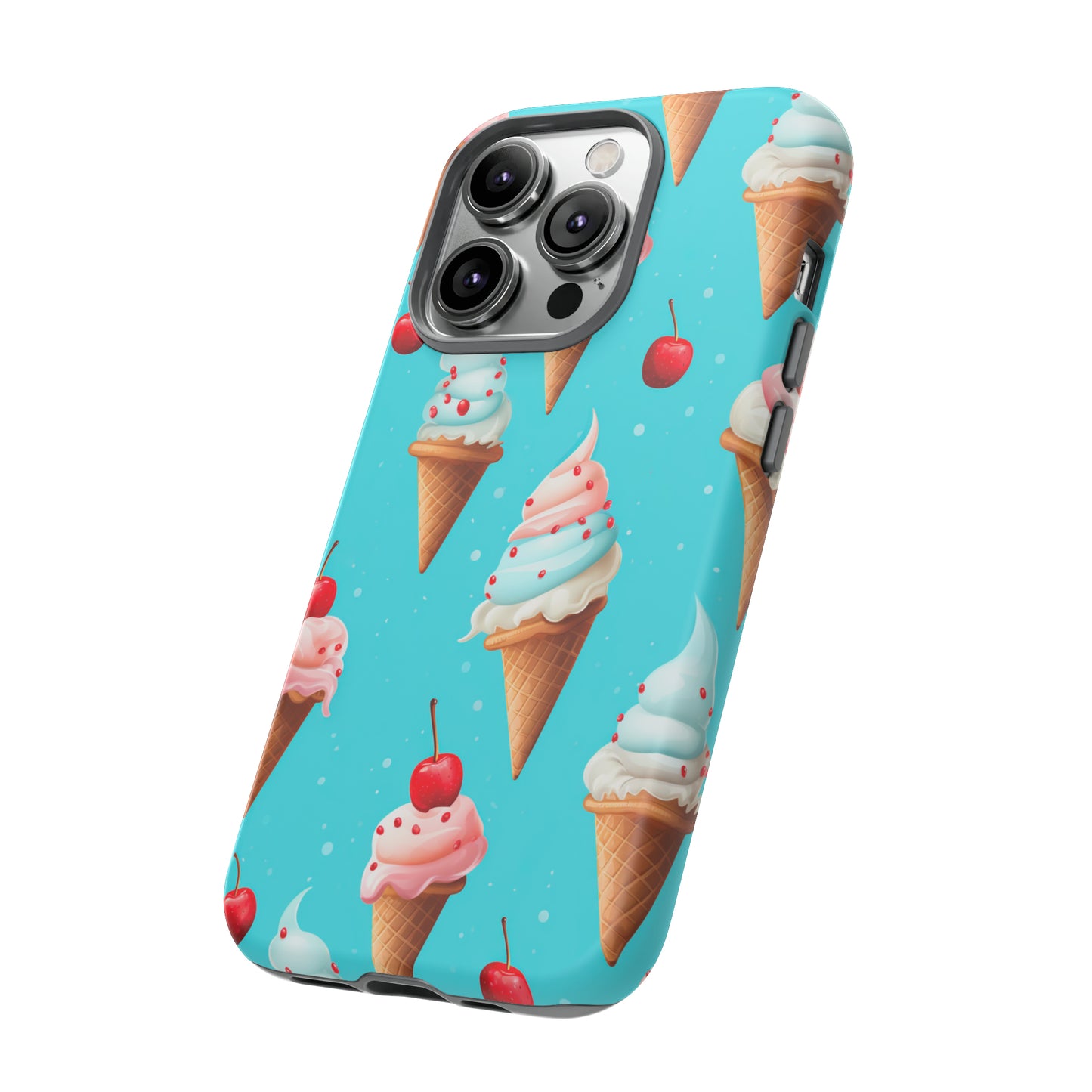 Sundae Funday - Ice Cream Cone Pattern Phone Case - iPhone & Samsung Compatible Phone Case Pattern Symphony   