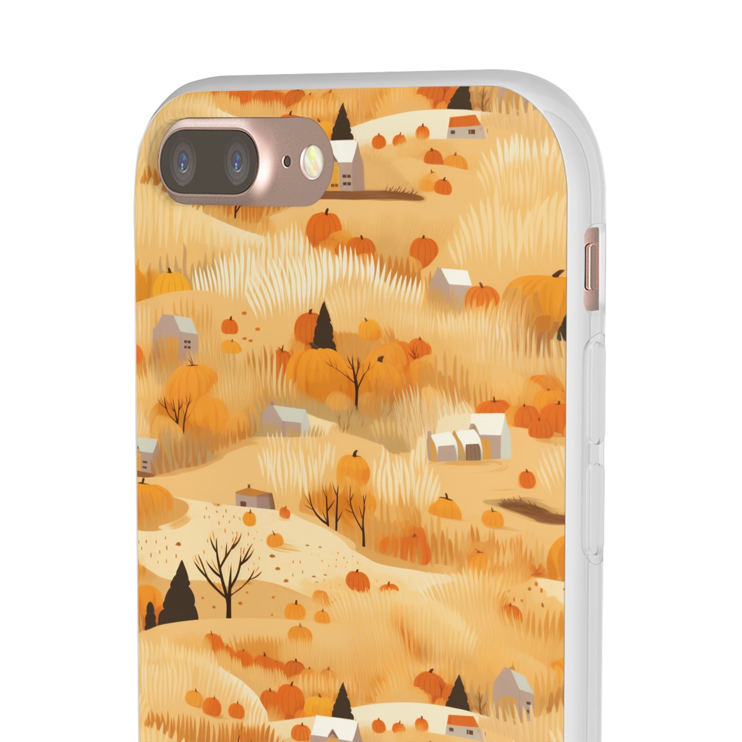 Harvest Homestead: Whimsical Autumn Villages - Flexible Phone Case