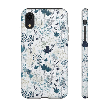 Serene Blue Wildflower - Phone Case