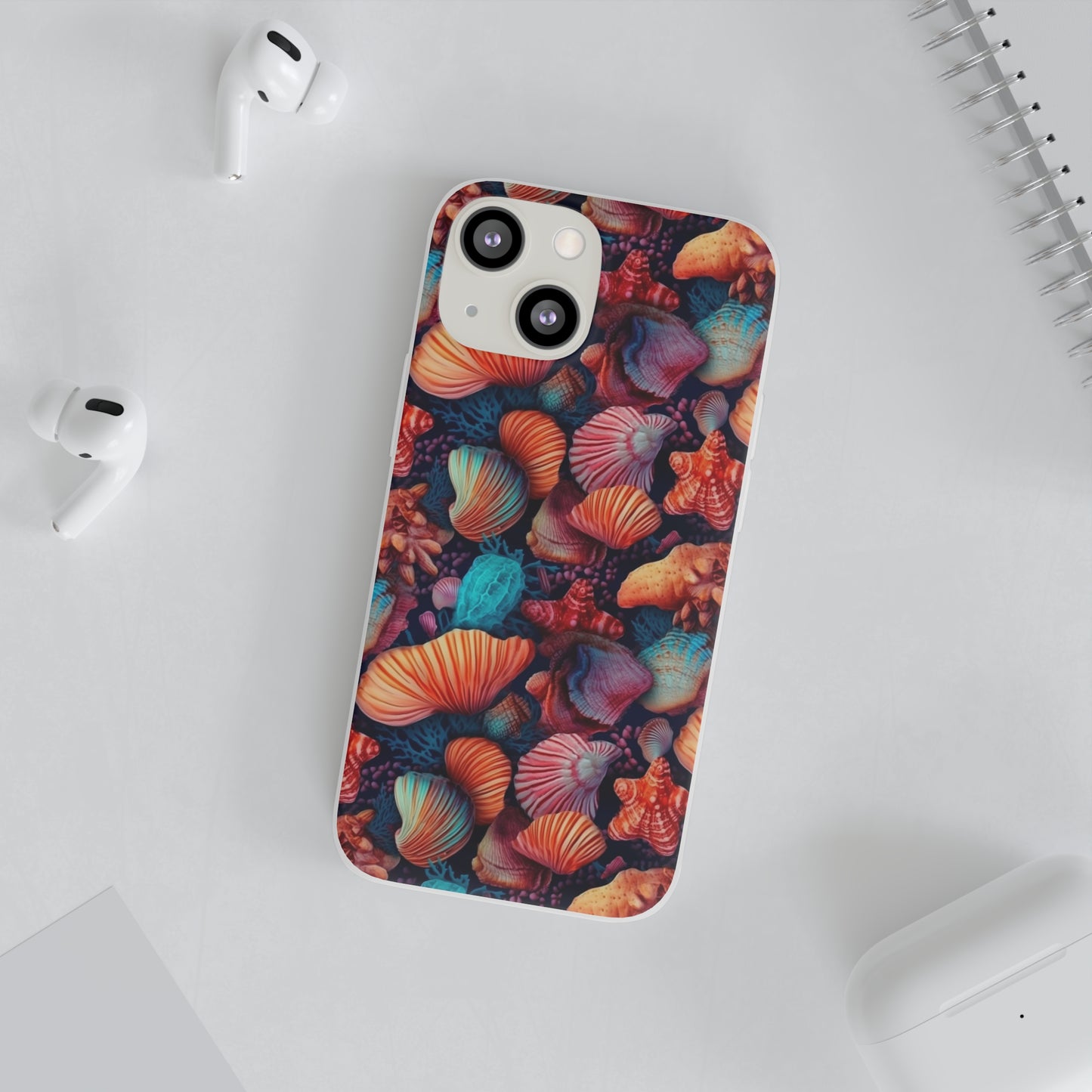 Vibrant Shallow Seascape - Flexible Phone Case Phone Case Pattern Symphony iPhone 13 Mini  