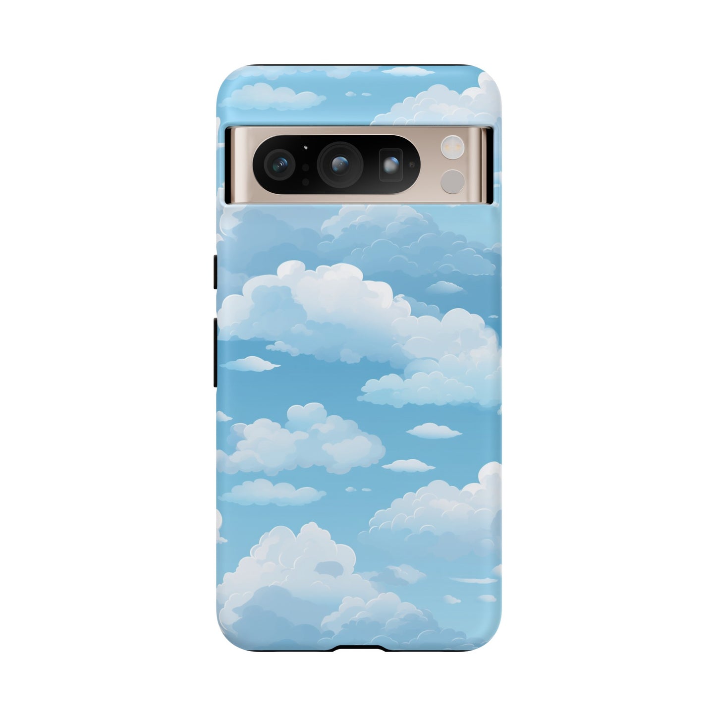 Azure Horizon Phone Case - Majestic Sky & Cloud Pattern - Tough Phone Case