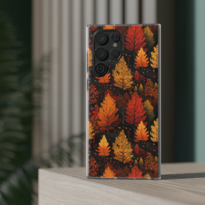 Bronzed Forest: A Chromatic Landscape - Flexible Phone Case