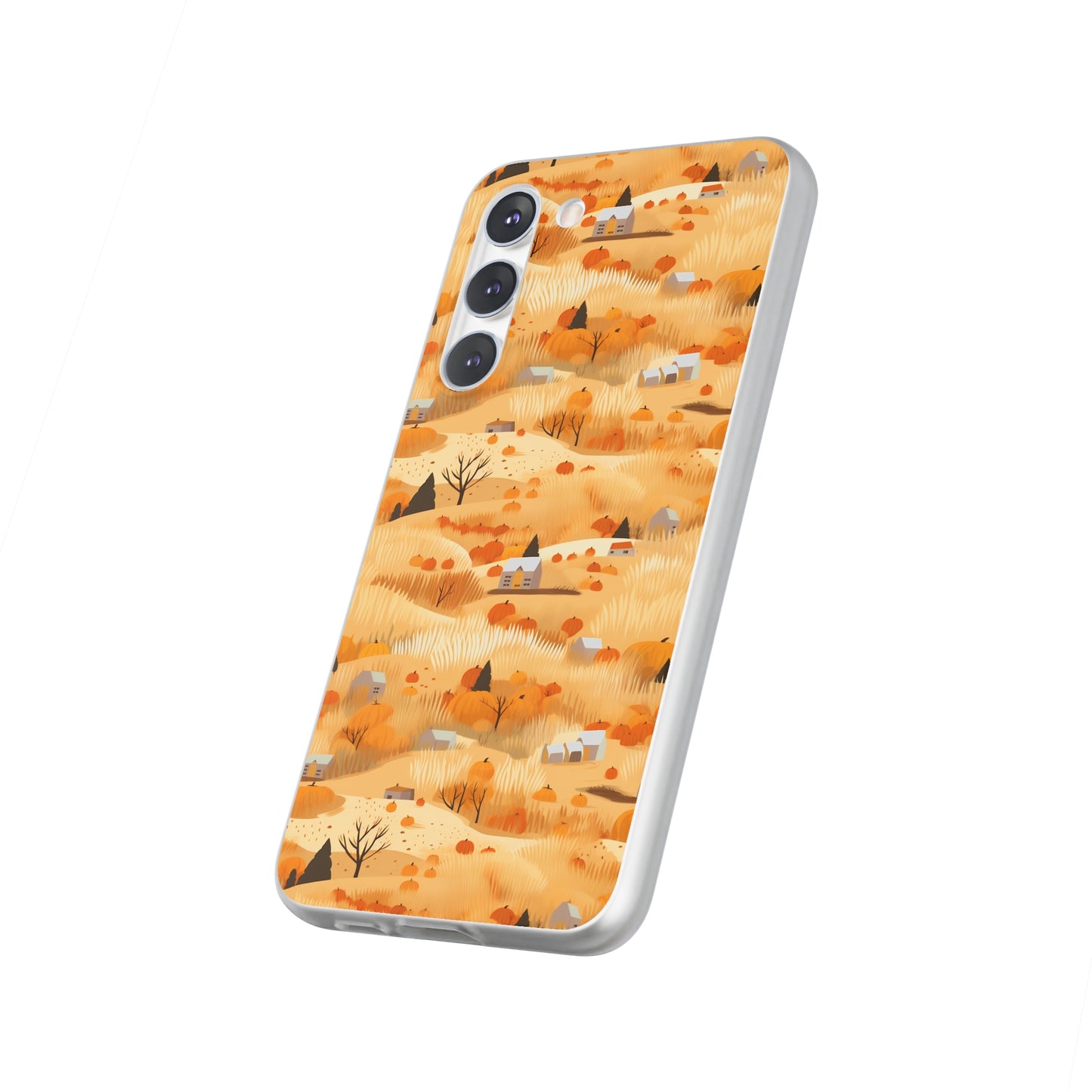 Harvest Homestead: Whimsical Autumn Villages - Flexible Phone Case