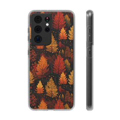 Bronzed Forest: A Chromatic Landscape - Flexible Phone Case