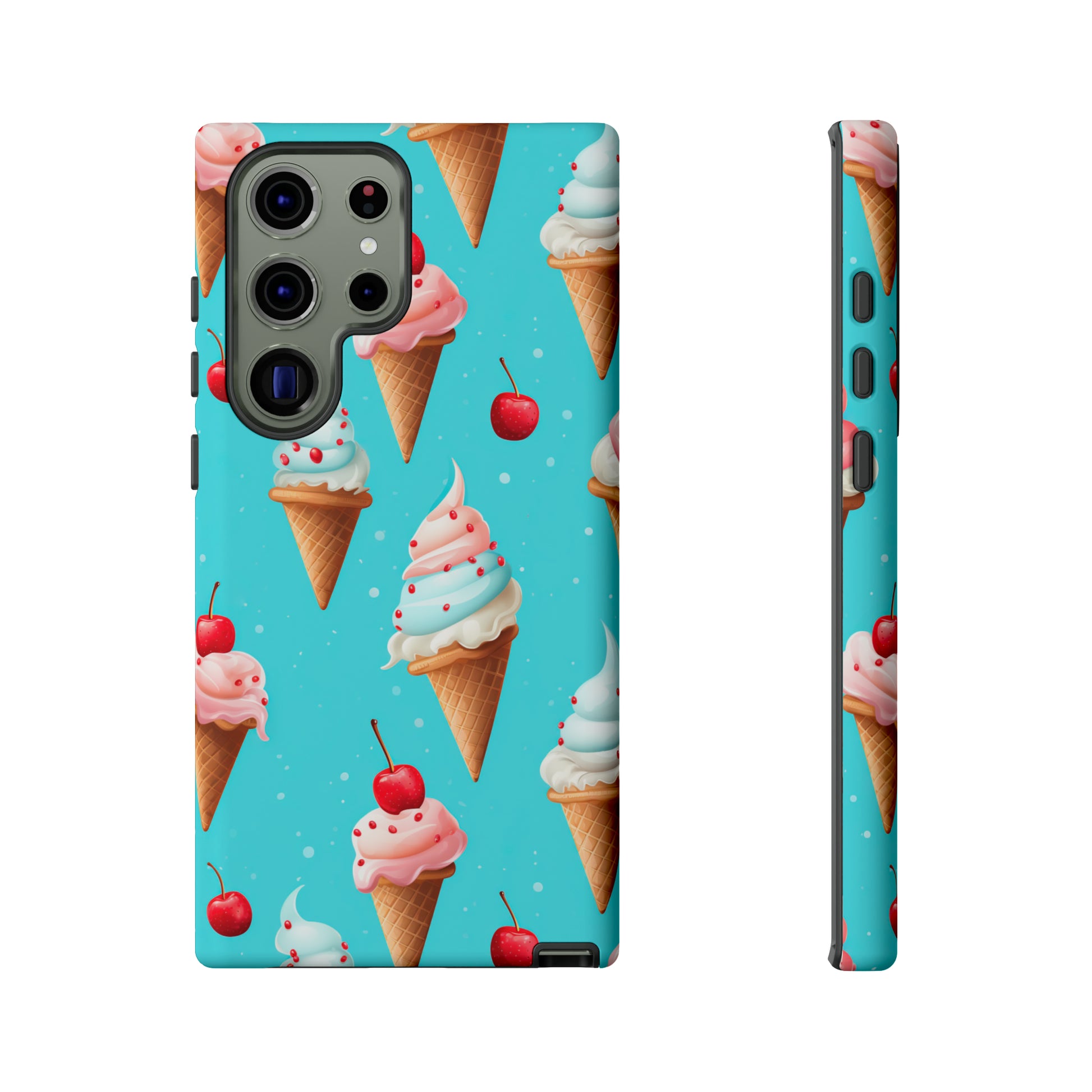 Sundae Funday - Ice Cream Cone Pattern Phone Case - iPhone & Samsung Compatible Phone Case Pattern Symphony   