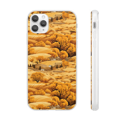 Rural Rhapsody: Early Autumn Farm Tales - Flexible Phone Case