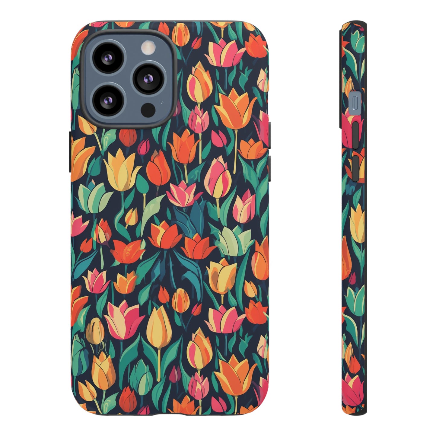 Tulip Medley Tough Phone Case - Vibrant Spring Floral Design