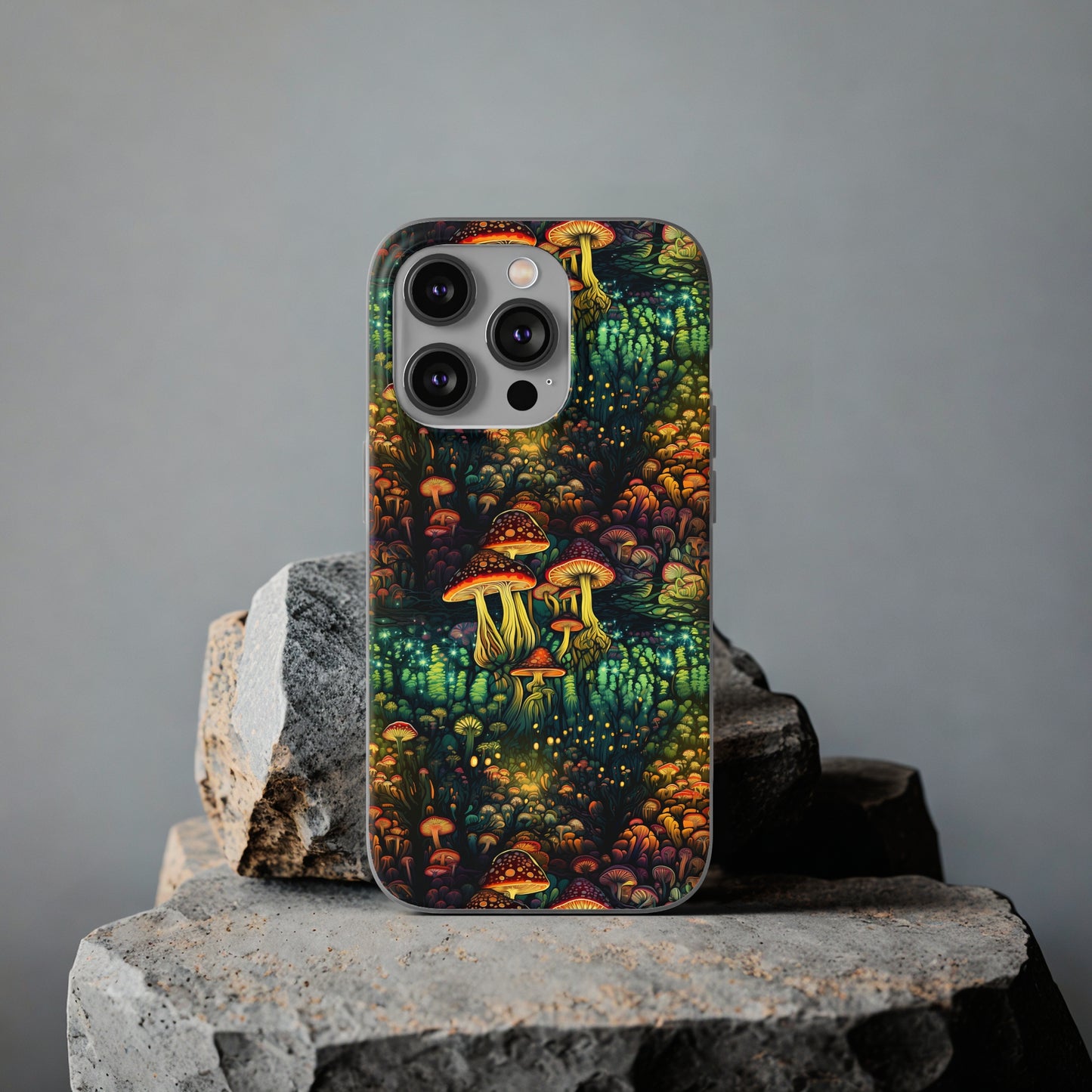 Neon Hallucinations: An Illumulated Autumn Spectacle - Flexible Phone Case