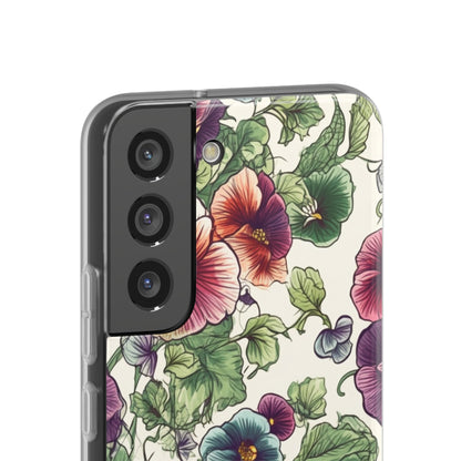 Watercolour Pansy Phone Case - Delicate Floral Elegance - Spring Collection - Flexi Cases Phone Case Pattern Symphony   