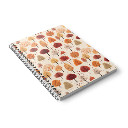 Gradient Grove: Autumn's Diverse Palette - Notebook (A5)