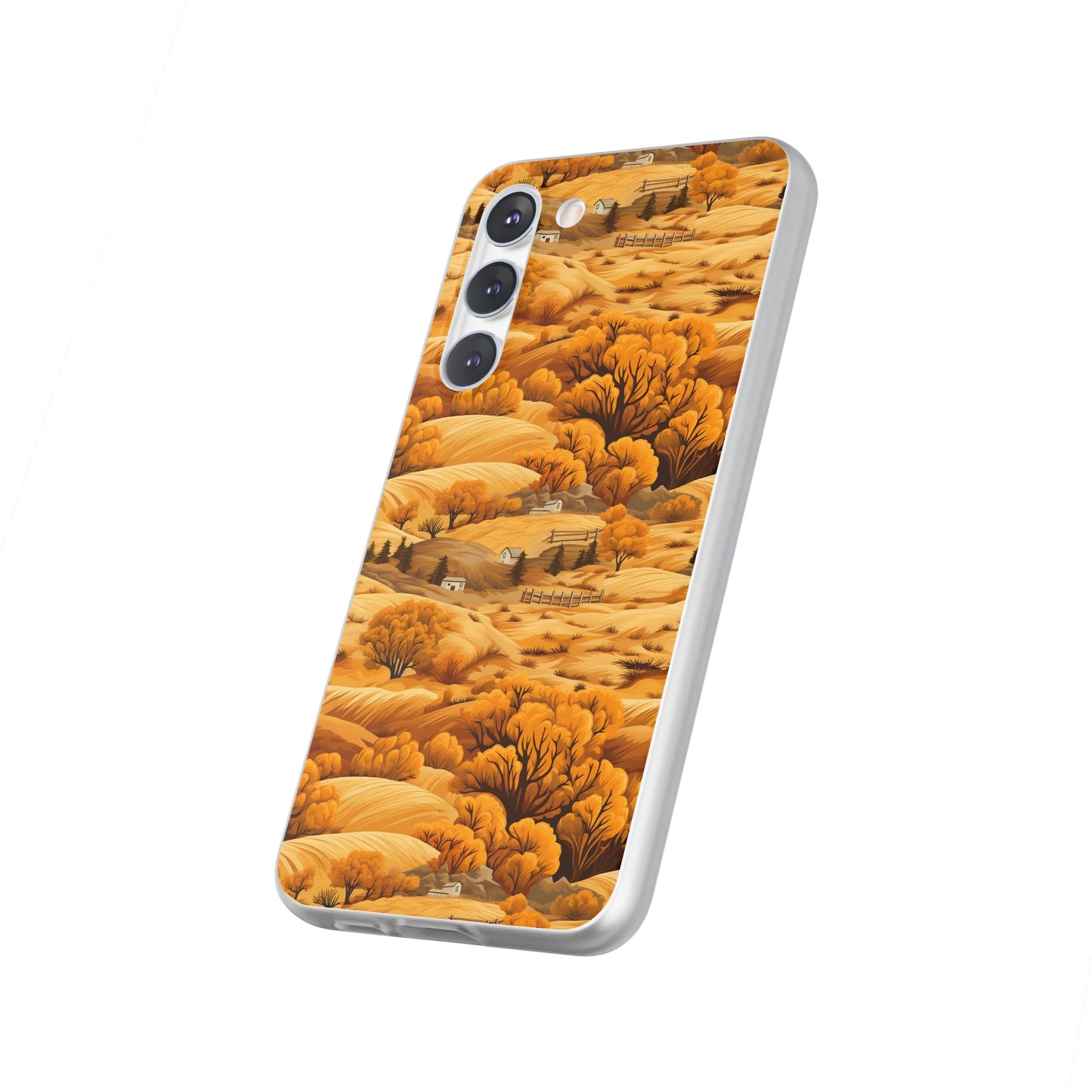 Rural Rhapsody: Early Autumn Farm Tales - Flexible Phone Case