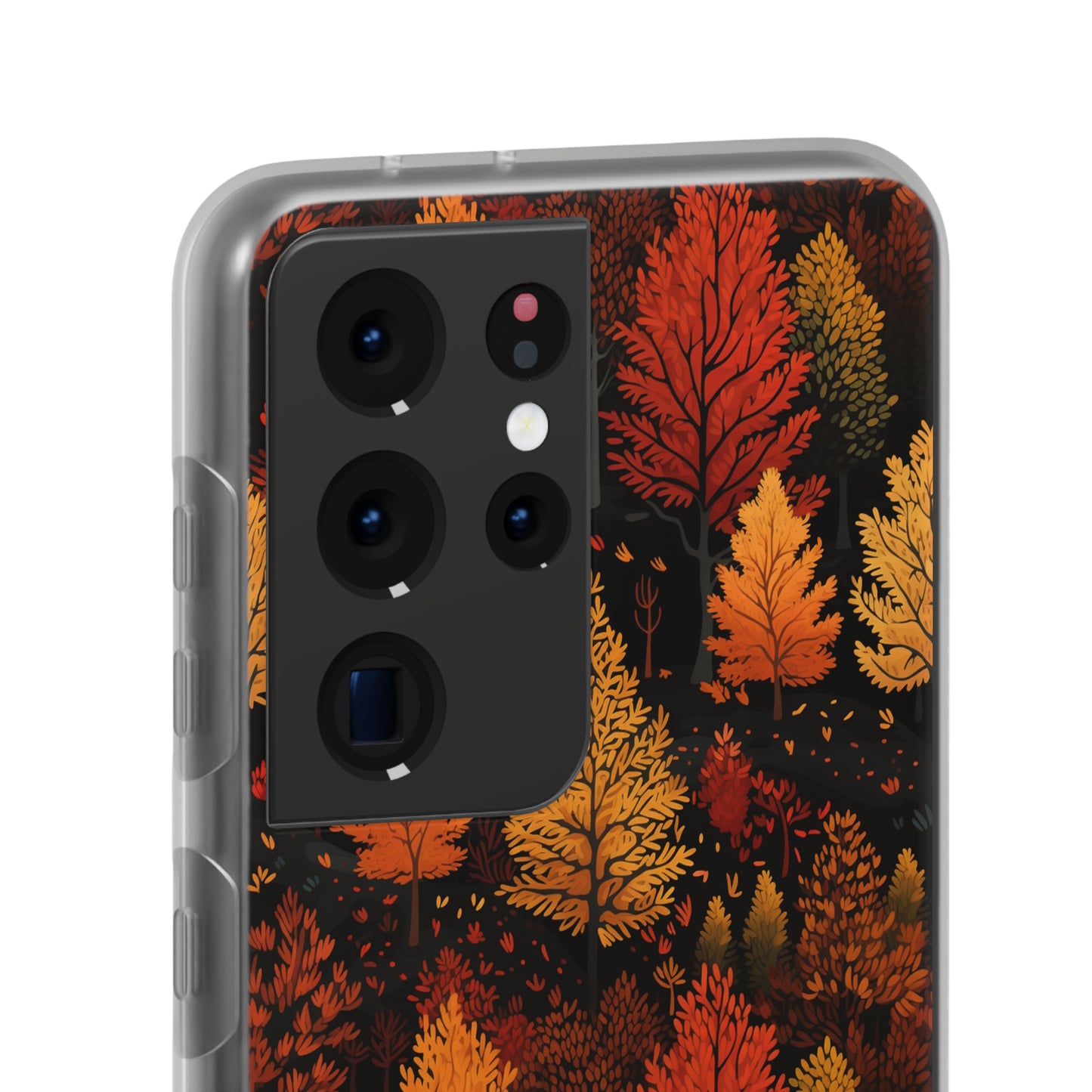 Bronzed Forest: A Chromatic Landscape - Flexible Phone Case