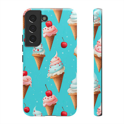 Sundae Funday - Ice Cream Cone Pattern Phone Case - iPhone & Samsung Compatible Phone Case Pattern Symphony   