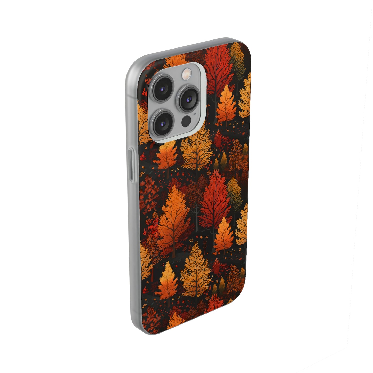 Bronzed Forest: A Chromatic Landscape - Flexible Phone Case