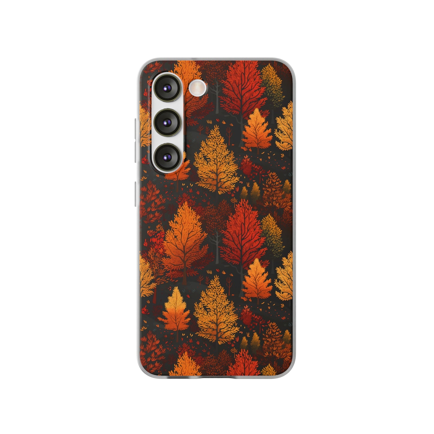 Bronzed Forest: A Chromatic Landscape - Flexible Phone Case