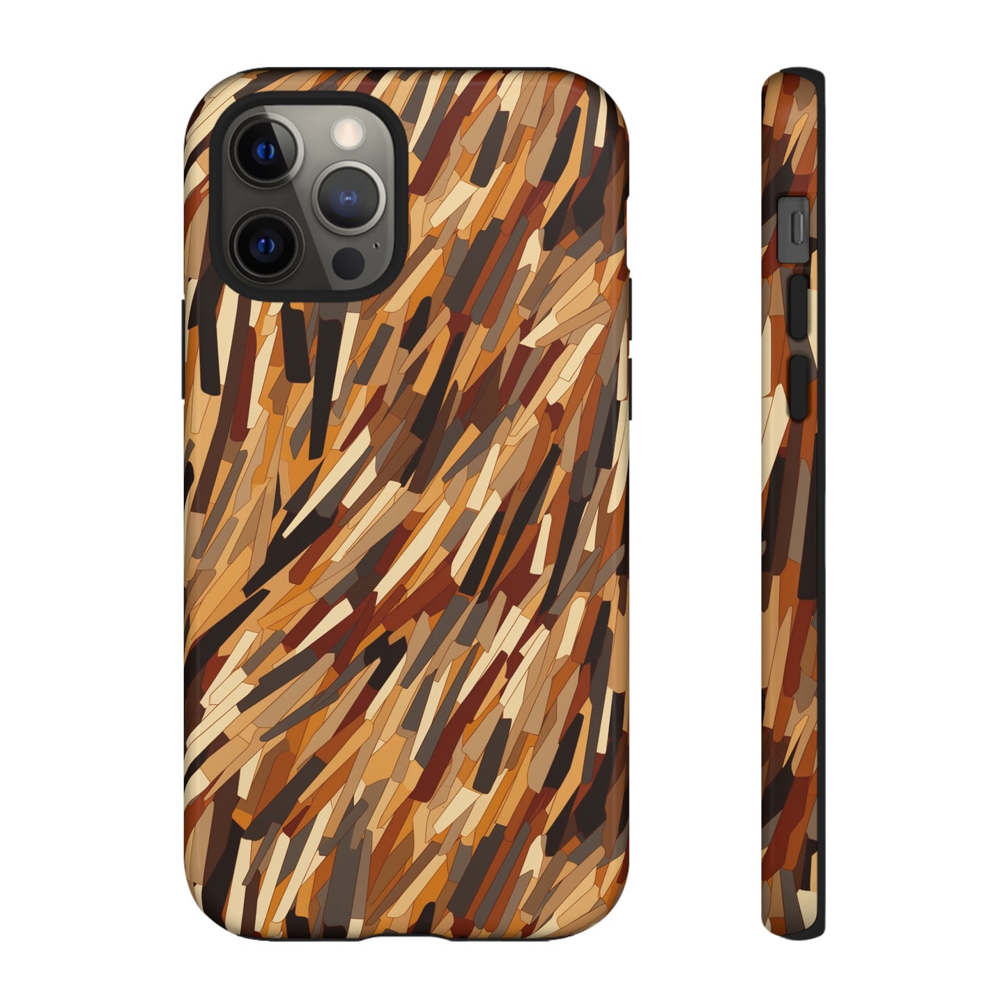 Fragmented Forest: Autumn's Abstract Palette Tough Phone Case