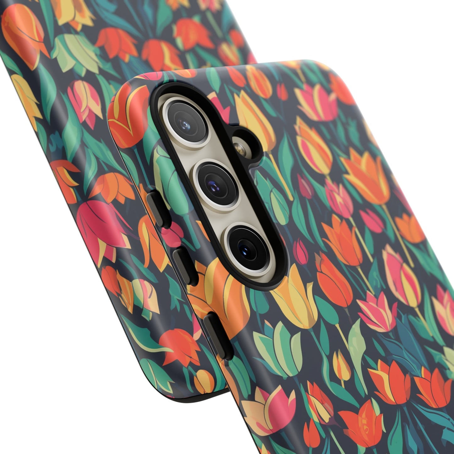 Tulip Medley Tough Phone Case - Vibrant Spring Floral Design