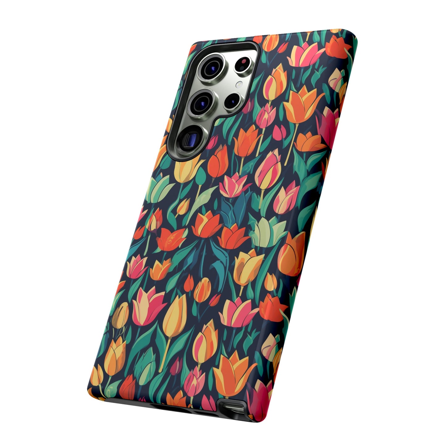 Tulip Medley Tough Phone Case - Vibrant Spring Floral Design