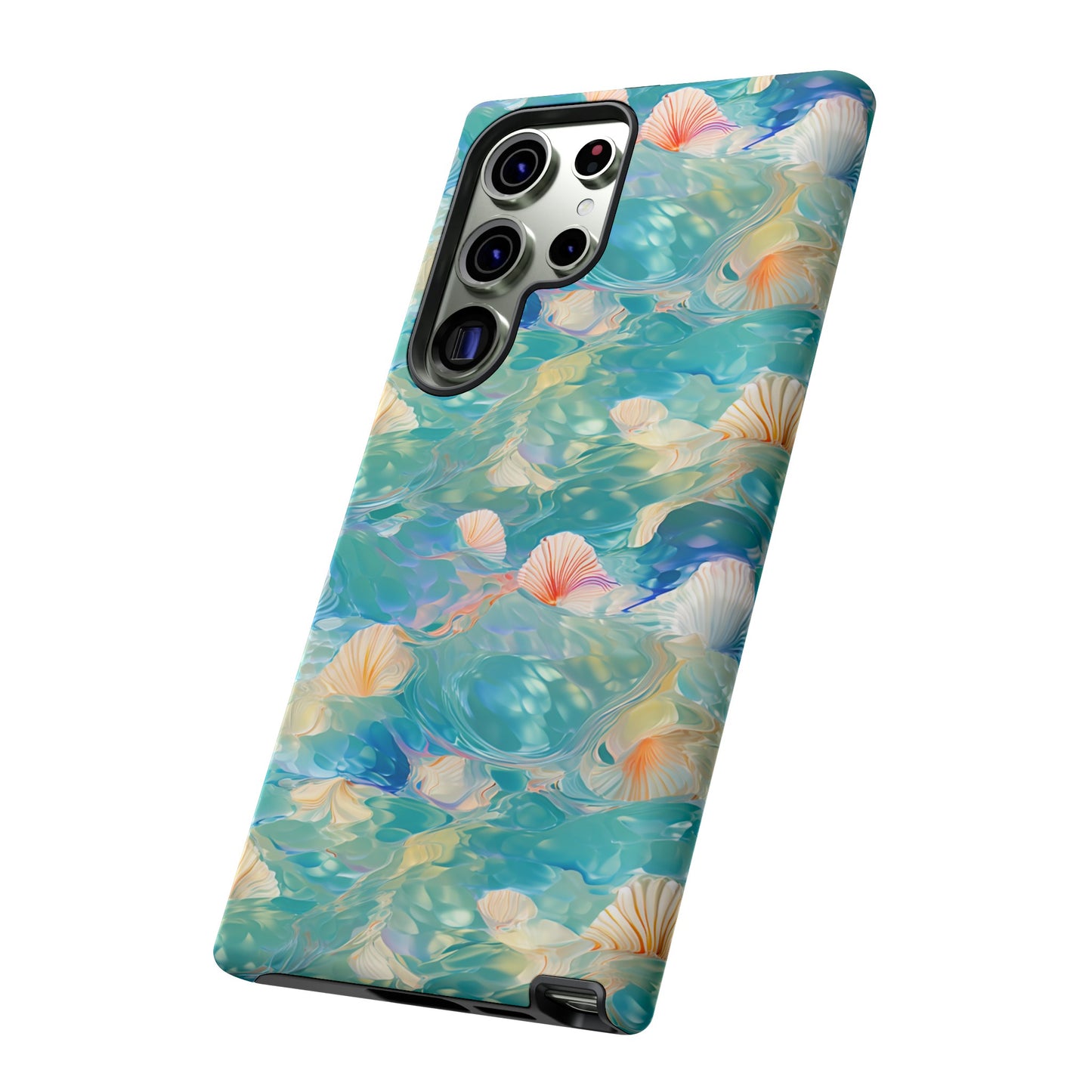 Watercolour Seashell Wonders - Protective Tough Phone Case